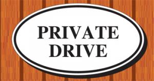 Single Sided Oval Sign
