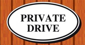 Double Sided Oval Sign