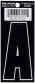 3 DIE CUT BLACK VINYL "A"