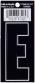 3 DIE CUT BLACK VINYL "E"