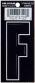 3 DIE CUT BLACK VINYL "F"