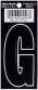3 DIE CUT BLACK VINYL "G"
