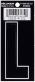 3 DIE CUT BLACK VINYL "L"