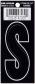 3 DIE CUT BLACK VINYL "S"