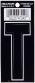 3 DIE CUT BLACK VINYL "T"