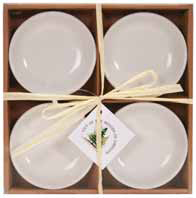 White Dip Bowls Set/4