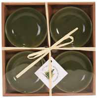 Green Dip Bowls Set/4