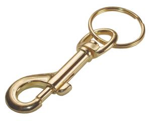 Brass Snap Hook with Ring