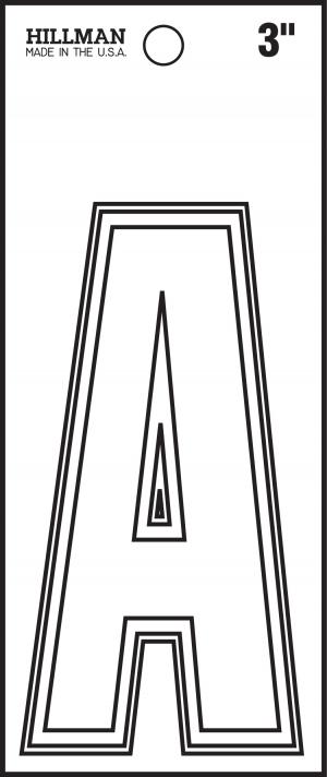 3 WHITE DIE CUT VINYL (A)