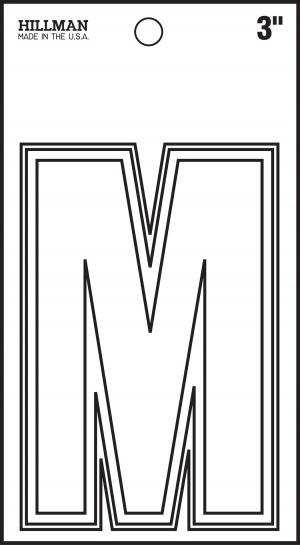 3 WHITE DIE CUT VINYL (M)