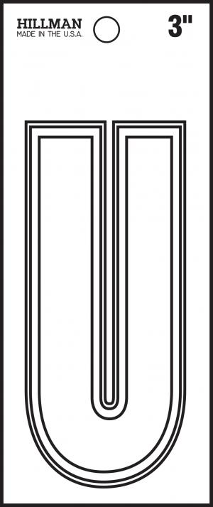 3 WHITE DIE CUT VINYL (U)