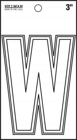 3 WHITE DIE CUT VINYL (W)