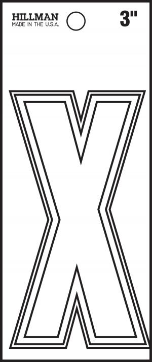 3 WHITE DIE CUT VINYL (X)