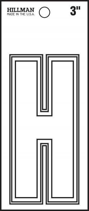 3 WHITE DIE CUT VINYL (H)