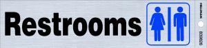 2X8 SIGN B/G (RESTROOMS)
