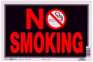 8X12 NO SMOKING