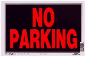 8X12 NO PARKING