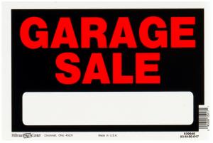 8X12 GARAGE SALE