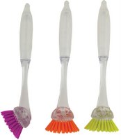 Clear Swivel Dish Brush