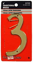 4 COMP BRASS NUMBER (3)