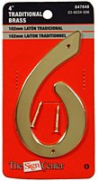 4 COMP BRASS NUMBER (6)