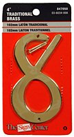 4 COMP BRASS NUMBER (8)