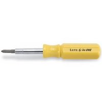 LUTZ 6 IN 1 SCREWDRIVER YELLOW