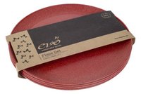Evo Red 10" Plate 4-Piece Set