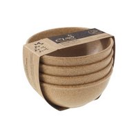 EVO Light Brown 16oz Bowl 4-Piece Set