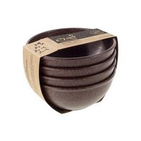 EVO Dark Brown 16oz Bowl 4-Piece Set