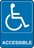 5X7 SYMBOL (HANDICAPPED)