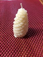 Beeswax Med Pine Cone Candle