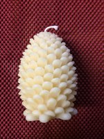 Beeswax Lg Pine Cone Candle