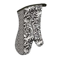 Black Florentine Oven Mitt