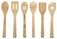 6 Pc Bamboo Utensil Set, Natural