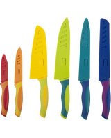 6pc Bamboo Knife Set with sheaths