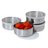 Stainless Steel Pinch Bowls With Lids - Set of 4