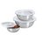 Stainless Steel Prep Bowls with Lids - Set of 3