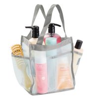Mint/Grey Nylon/Mesh Shower Tote
