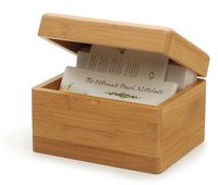 Bamboo Recipe Box