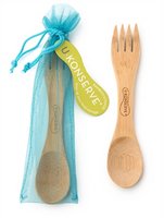 Bamboo Utensil w/ Sky Mesh Pouch