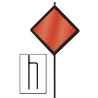 48" Red Road Marker