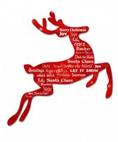 20X20 Christmas Reindeer Sign