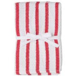 2PC Red/White Stripe Cloth