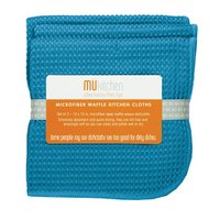 Sea Blue Waffle Cloth Microfiber