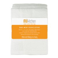 White Barmop Cloth Microfiber