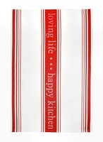 Loving Life Towel, Pepper Red