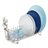 Satin/Clear Compact Dish Drainer