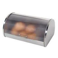 Oggi Stainless/Plexi Bread Box