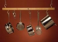 JK Adams Bar Pot Rack - Maple